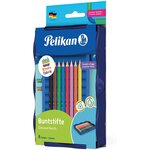 Kreativfabrik crayon de couleur en 8 couleurs assorties pelikan