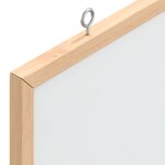 vidaXL Tableau blanc magnétique avec cadre bois de pin massif 100x55cm