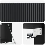 vidaXL Meuble TV mural Noir 78 5 x 31 x 30 cm Bois d'ingénierie