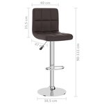vidaXL Tabouret de bar Marron Similicuir