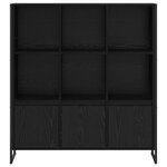 vidaXL Bibliothèque 2 Pièces Chêne noir 99 5 x 30 x 108 5 cm