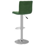 vidaXL Tabourets de bar lot de 2 vert foncé velours