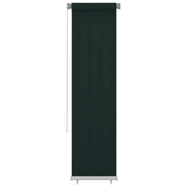 vidaXL Store roulant d'extérieur 60x230 cm Vert foncé PEHD