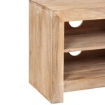 vidaXL Meuble TV Bois d'acacia massif 120 x 30 x 40 cm Marron clair