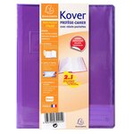 Protège-cahier translucide Kover® - 17x22cm - Couleurs assorties EXACOMPTA