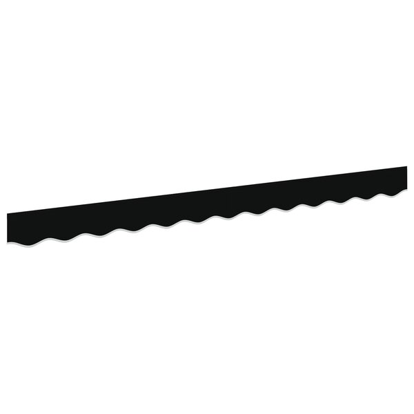 vidaXL Pare-soleil pour cadre de 2 5 m  noir 2 3x0 2 m