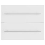 vidaXL Armoire d'évier Blanc 60x38 5x48 cm Bois d’ingénierie