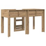 vidaXL Lit Superposé pour Enfants Chêne artisanal 75 x 190 cm