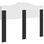vidaXL Tête de lit Chêne noir 120 cm Bois d'ingénierie