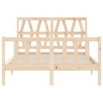 vidaXL Cadre de lit sans matelas 140x190 cm bois de pin massif