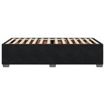 vidaXL Cadre de lit sans matelas noir 80x200 cm velours