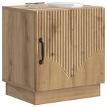 vidaXL Table de chevet 2 Pièces Chêne artisanal 43 x 34 5 x 47 cm