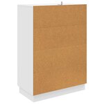 vidaXL Buffet Blanc 66 x 34 5 x 92 cm Bois d'ingénierie