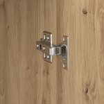 vidaXL Bureau avec rangement en bois d'ingénierie chêne