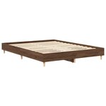 vidaXL Cadre de lit sans matelas chêne marron 150x200 cm