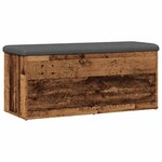 vidaXL Banc de rangement vieux bois 102x42x45 cm bois d'ingénierie