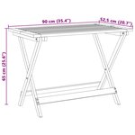 vidaXL Table pliable de jardin 90x52 5x65 cm bois d'acacia solide