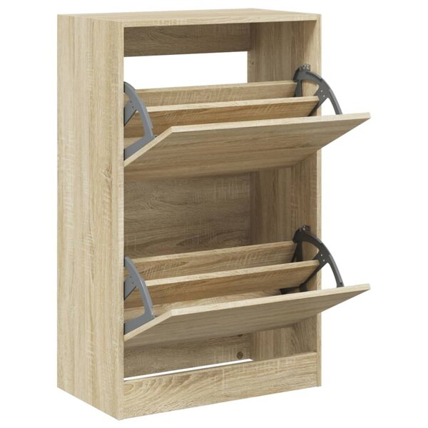 vidaXL Armoire à chaussures chêne sonoma 60x34x96 5 cm bois ingénierie
