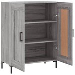 vidaXL Buffet sonoma gris 69 5x34x90 cm bois d'ingénierie