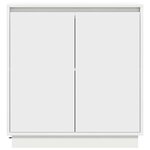 vidaXL Buffet LED avec porte Blanc 71 x 34 5 x 75 cm Bois d'ingénierie