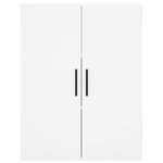 vidaXL Buffet haut Blanc 69 5x34x180 cm Bois d'ingénierie