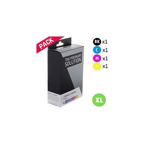 Cartouches compatibles hp 940xl pack 4 cartouches d'encre cartouches génériques noire et couleurs