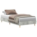 vidaXL Cadre de lit sans matelas gris béton 90x190cm bois d'ingénierie