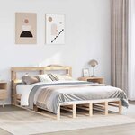 vidaXL Cadre de lit sans matelas 120x190 cm bois de pin massif