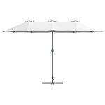 vidaXL Parasol de jardin Couleur sable 370 x 197 x 239 cm