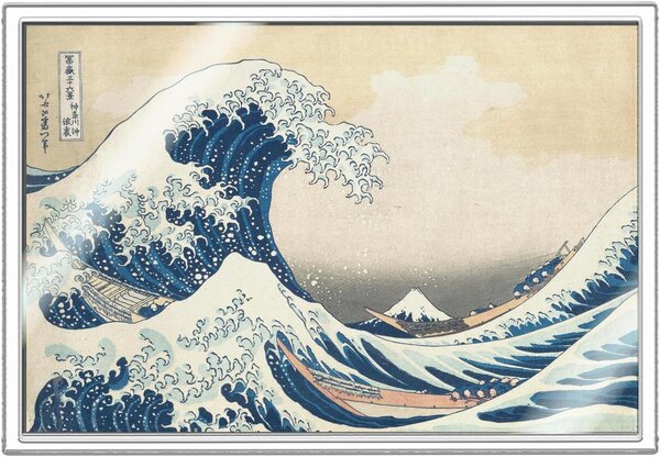Pièce de monnaie en Argent 1 Cedi g 5 Millésime 2026 THE GREAT WAVE OFF KANAGAWA