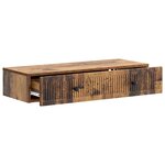 vidaXL Table d'appoint murale Bois ancien 87 5 x 34 5 x 17 cm