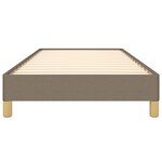 vidaXL Cadre de lit Taupe 100x200 cm Tissu