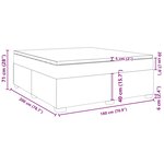 vidaXL Sommier à lattes de lit avec matelas Rose 180x200 cm Velours