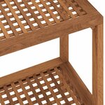 vidaXL Table d'appoint de salle de bain 60x30x45cm bois de teck solide