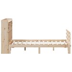 vidaXL Lit bibliothèque sans matelas 140x190 cm bois de pin massif