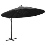 vidaXL Parasol suspendu Anthracite 3 m Mât en aluminium