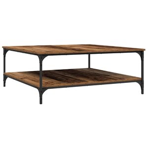 vidaXL Table basse Bois ancien 100 x 100 x 40 cm Bois d'ingénierie