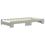 vidaXL Lit de jour avec gigogne et tiroirs sans matelas 100x200 cm