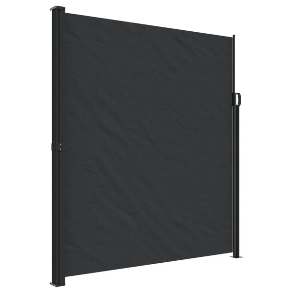 vidaXL Auvent latéral rétractable noir 220x300 cm
