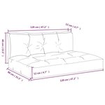 vidaXL Coussins de palette lot de 2 motif à carreaux noir tissu