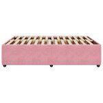 vidaXL Cadre de lit Rose 140x200 cm Velours