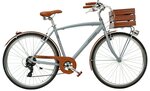 Velo urban wood 28 homme 7v alu gris h52