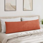 vidaXL Coussins de canapé 2 Pièces Rouge orange 145 x 40 cm