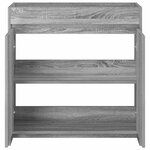vidaXL Meuble sous lavabo de salle de bain Sonoma gris