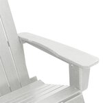 vidaXL Ensemble de salon de jardin 3 Pièces Blanc HDPE