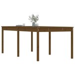 vidaXL Table de jardin marron miel 203 5x100x76 cm bois massif de pin