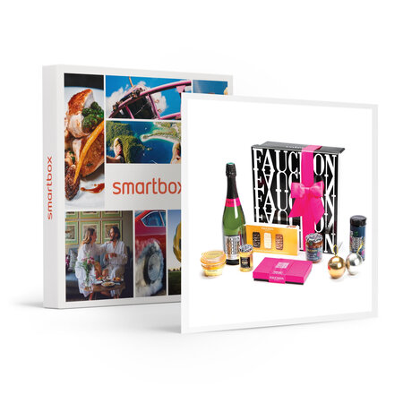 Coffret un soir de noël fauchon : gourmandises et champagne livrés à domicile - smartbox - coffret cadeau gastronomie