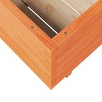vidaXL Jardinière cire marron 80x80x49 5 cm bois de pin massif