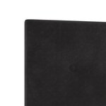Headboard LED vidaXL Noir 100 cm en Velours avec Boutons Capitonnés