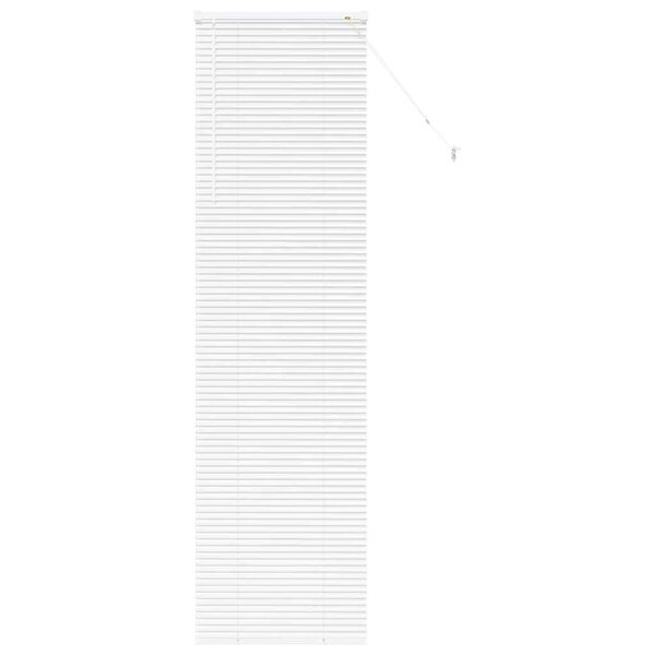 vidaXL Store de Fenêtre avec des rideaux Blanc Aluminium